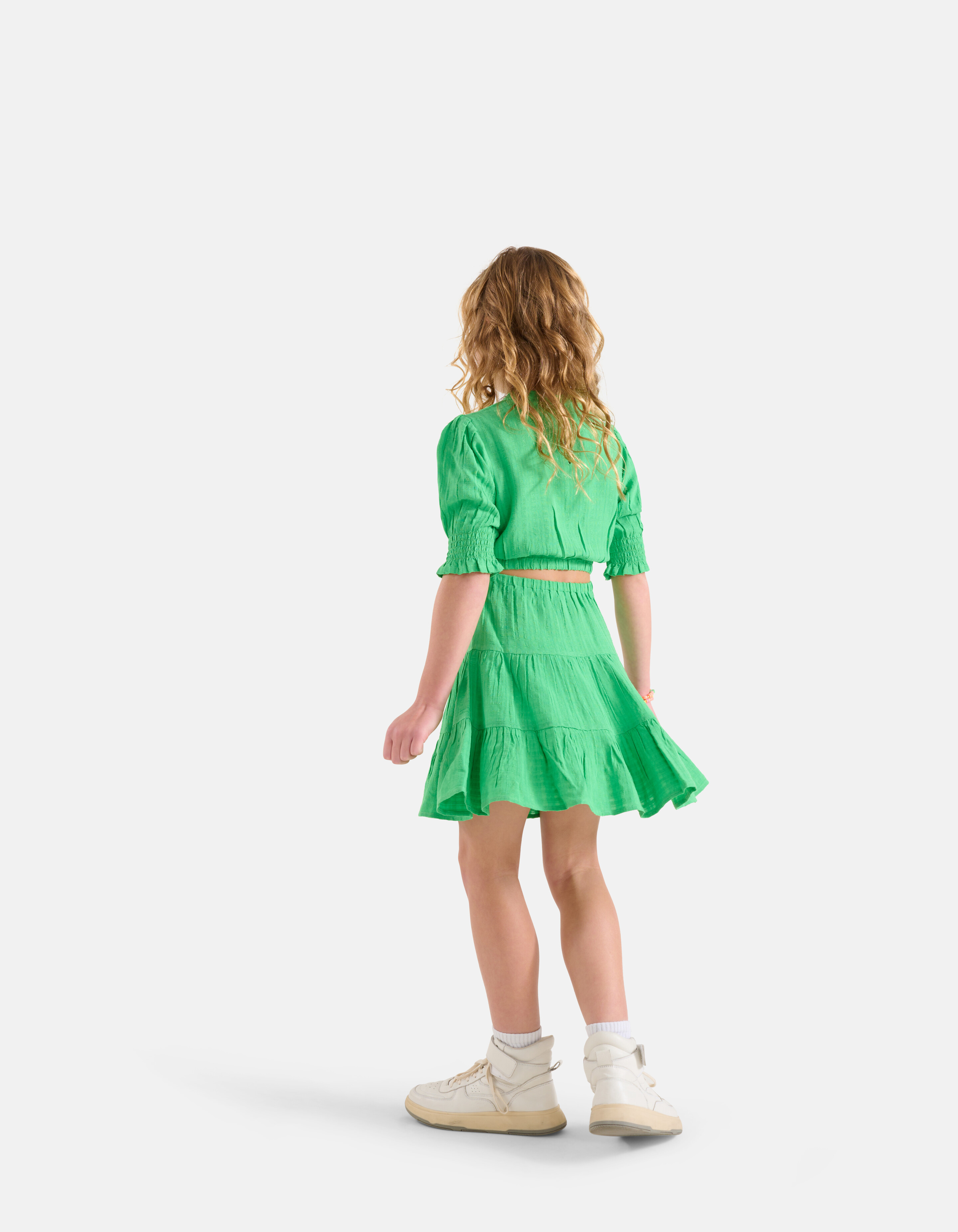 Cut Out Jurk Groen SHOEBY GIRLS
