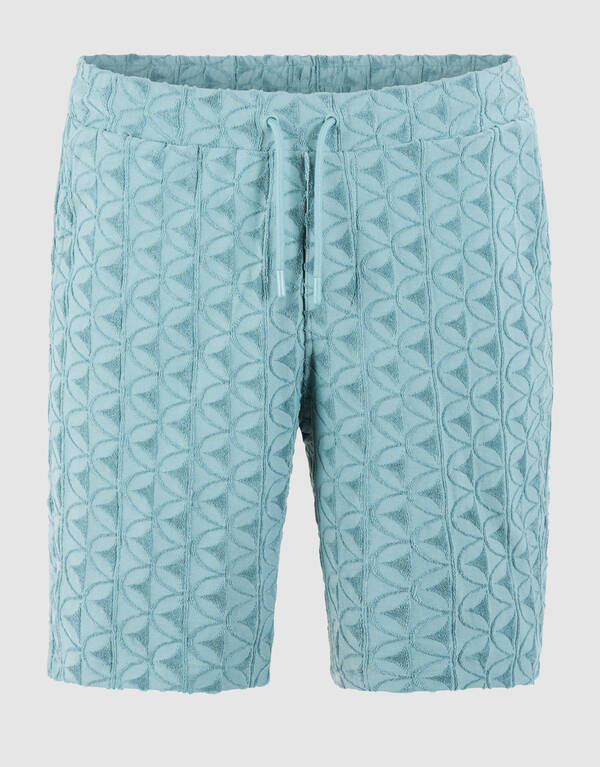 Logo Towelling Short Donkergroen SHOEBY MEN