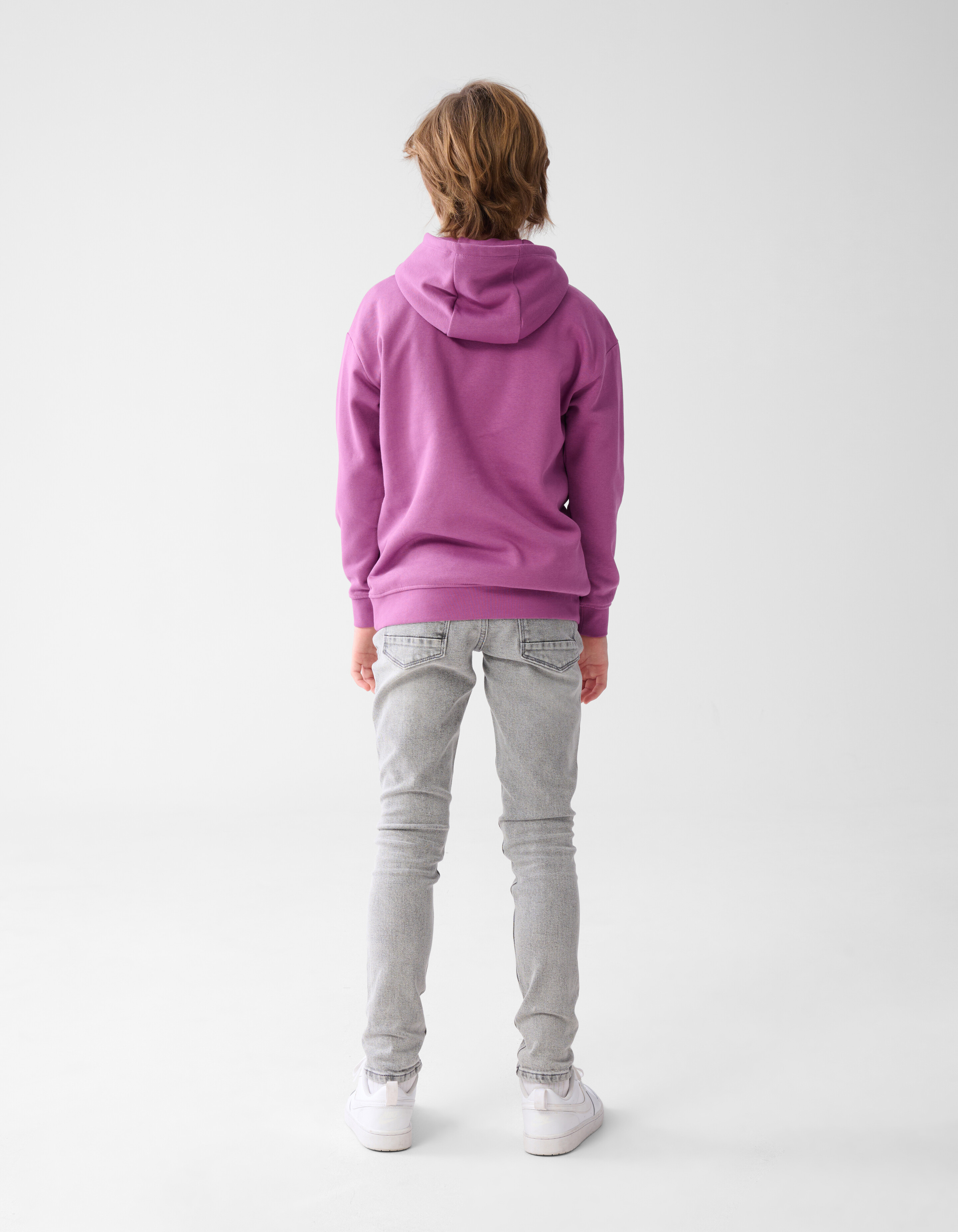 Basis Tekst Hoodie Paars SHOEBY BOYS