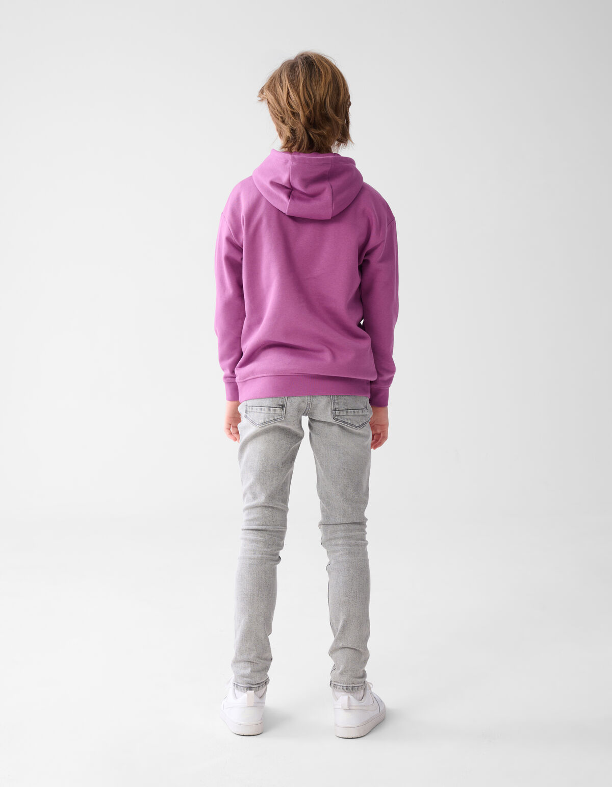 Basis Tekst Hoodie Paars SHOEBY BOYS