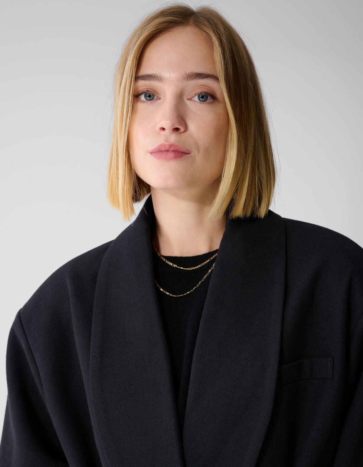 Oversized Mantel Zwart By Lonneke SHOEBY WOMEN