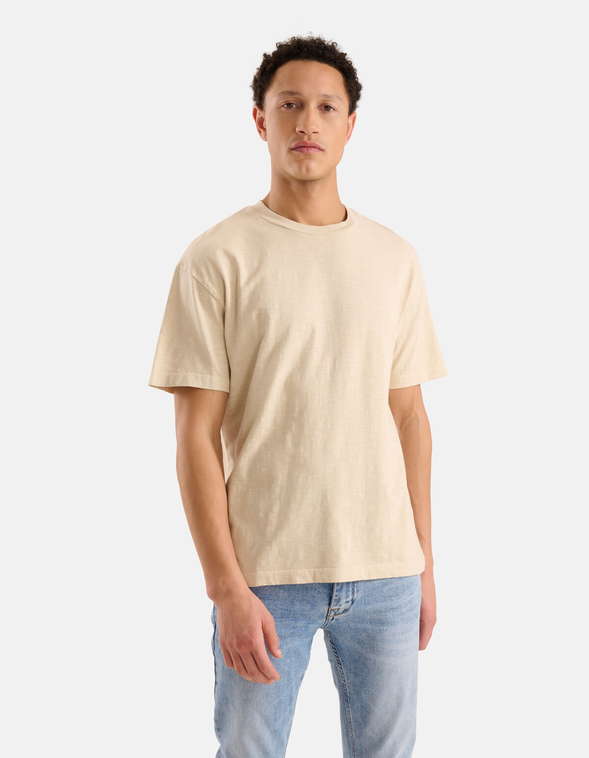 Jersey T-shirt Beige SHOEBY MEN