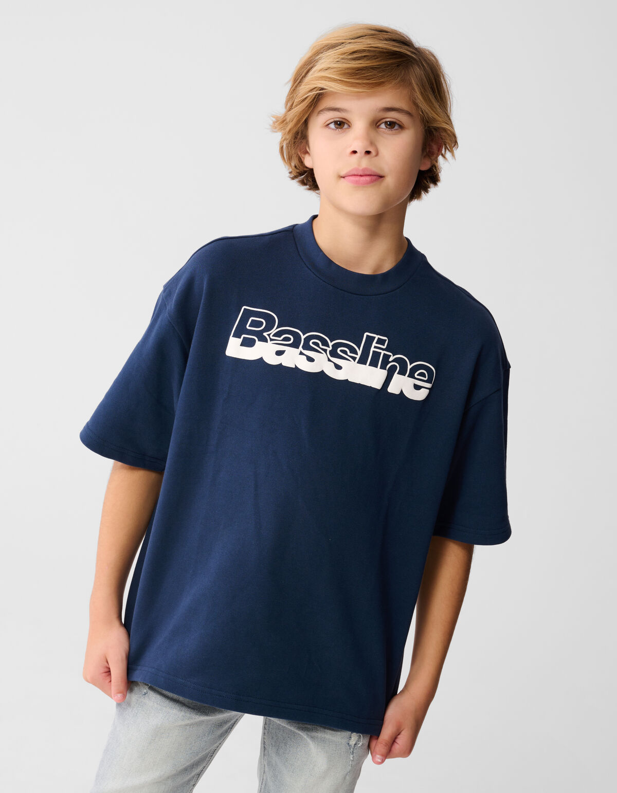 Basseline Artwork T-shirt Donkerblauw SHOEBY BOYS