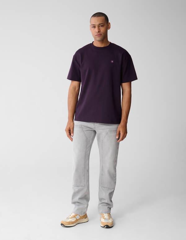 Spark Artwork T-shirt Donkerrood SHOEBY MEN