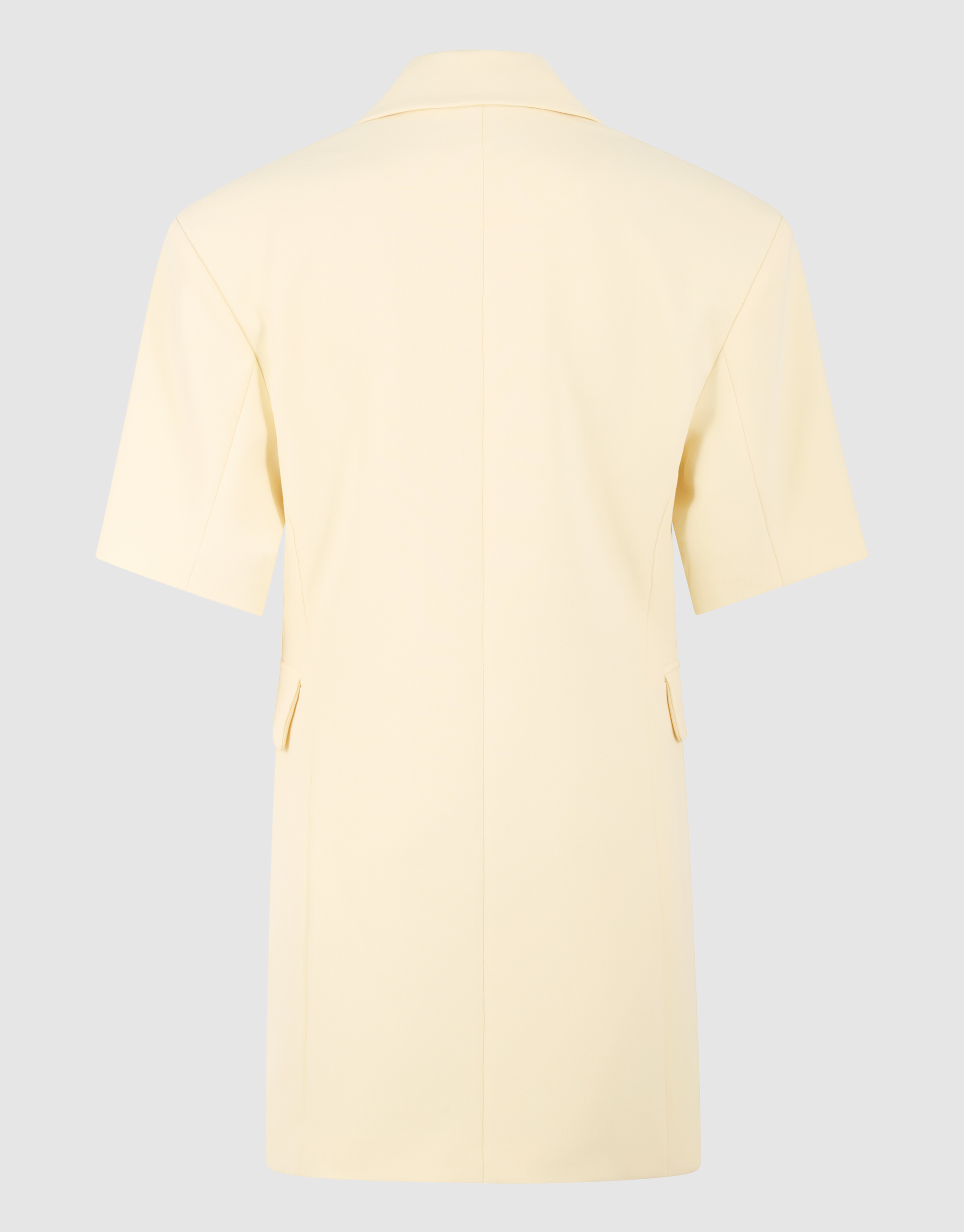 Short Sleeve Blazer Jurk Lichtgeel SHOEBY WOMEN