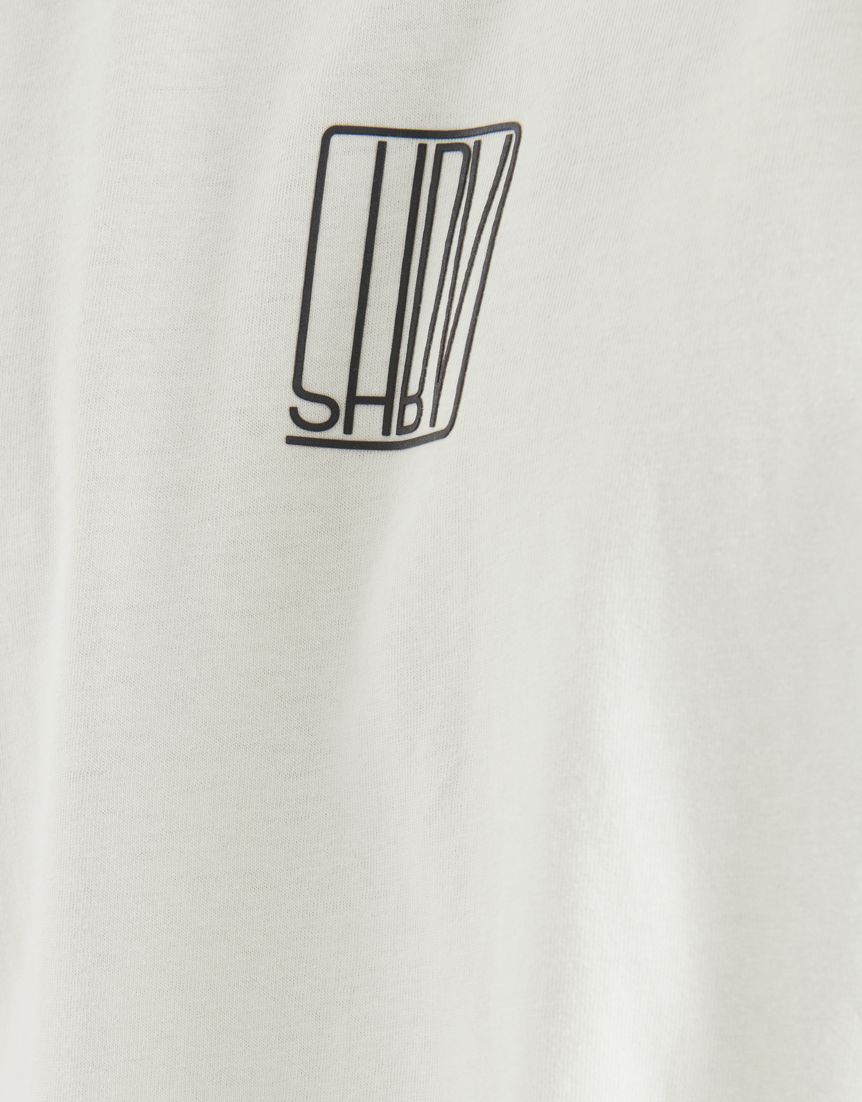 Tekst T-shirt Gebroken Wit SHOEBY MEN