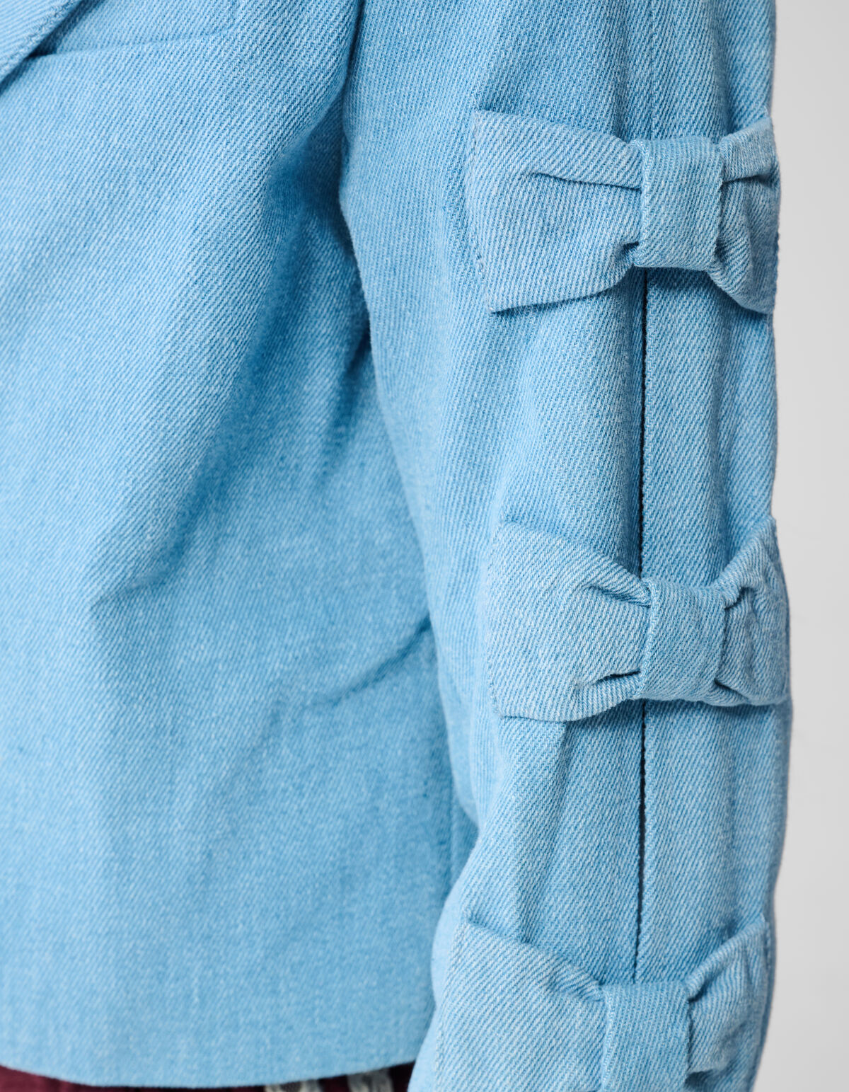 Cropped Strik Blazer Blauw SHOEBY GIRLS