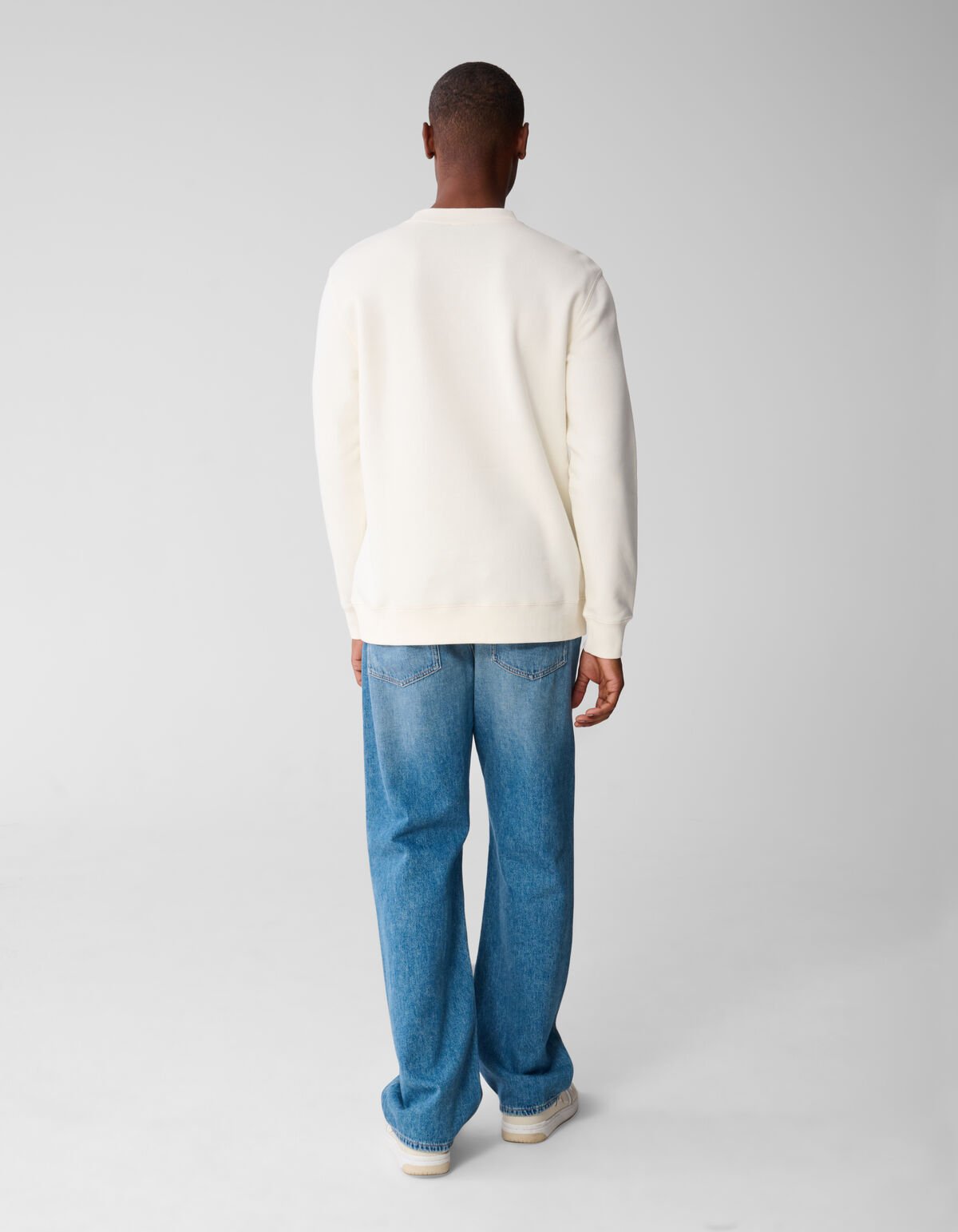 Badge Sweater Gebroken Wit SHOEBY MEN