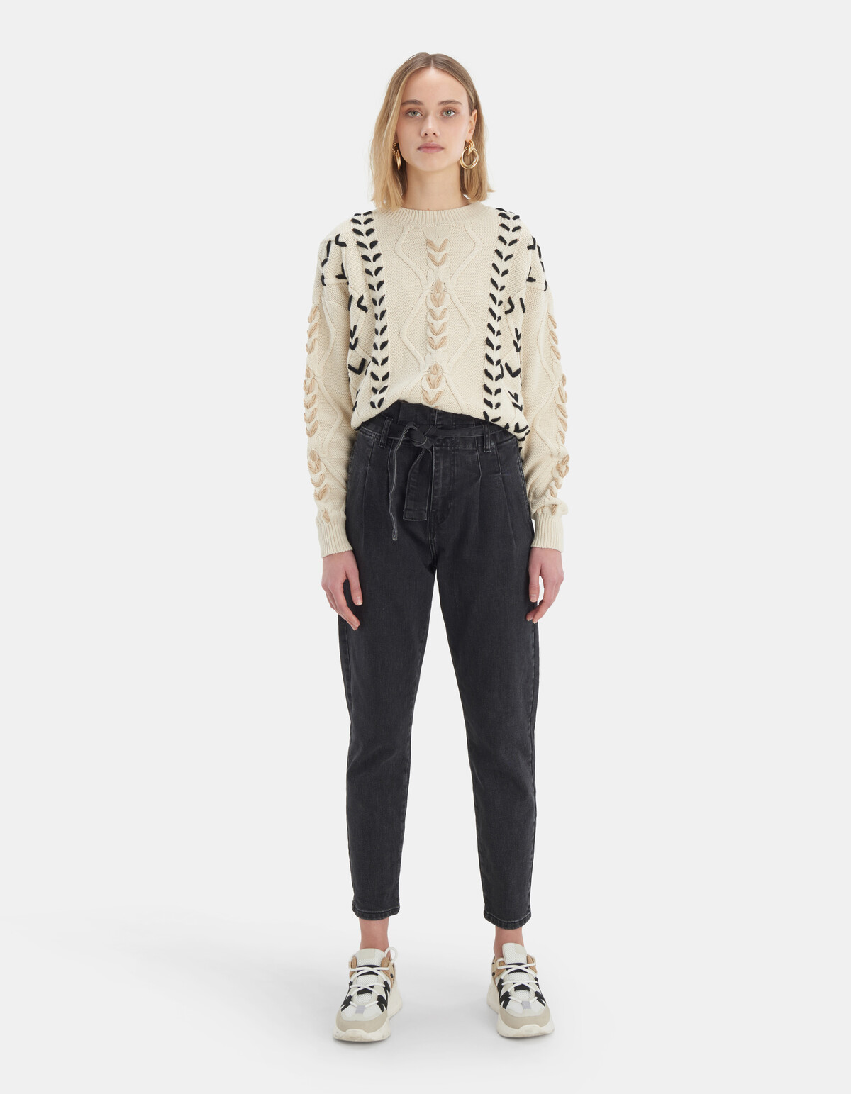 Cable string pullover EKSEPT