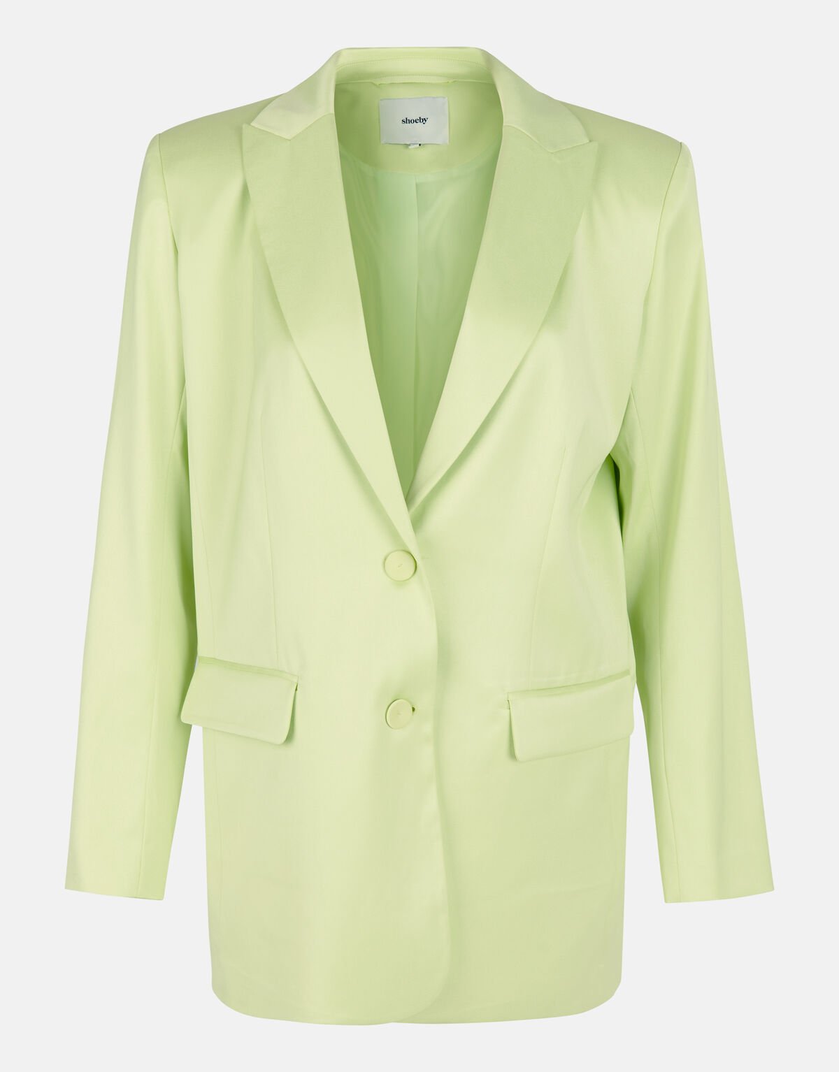 Satijnen Blazer Limoengroen SHOEBY WOMEN