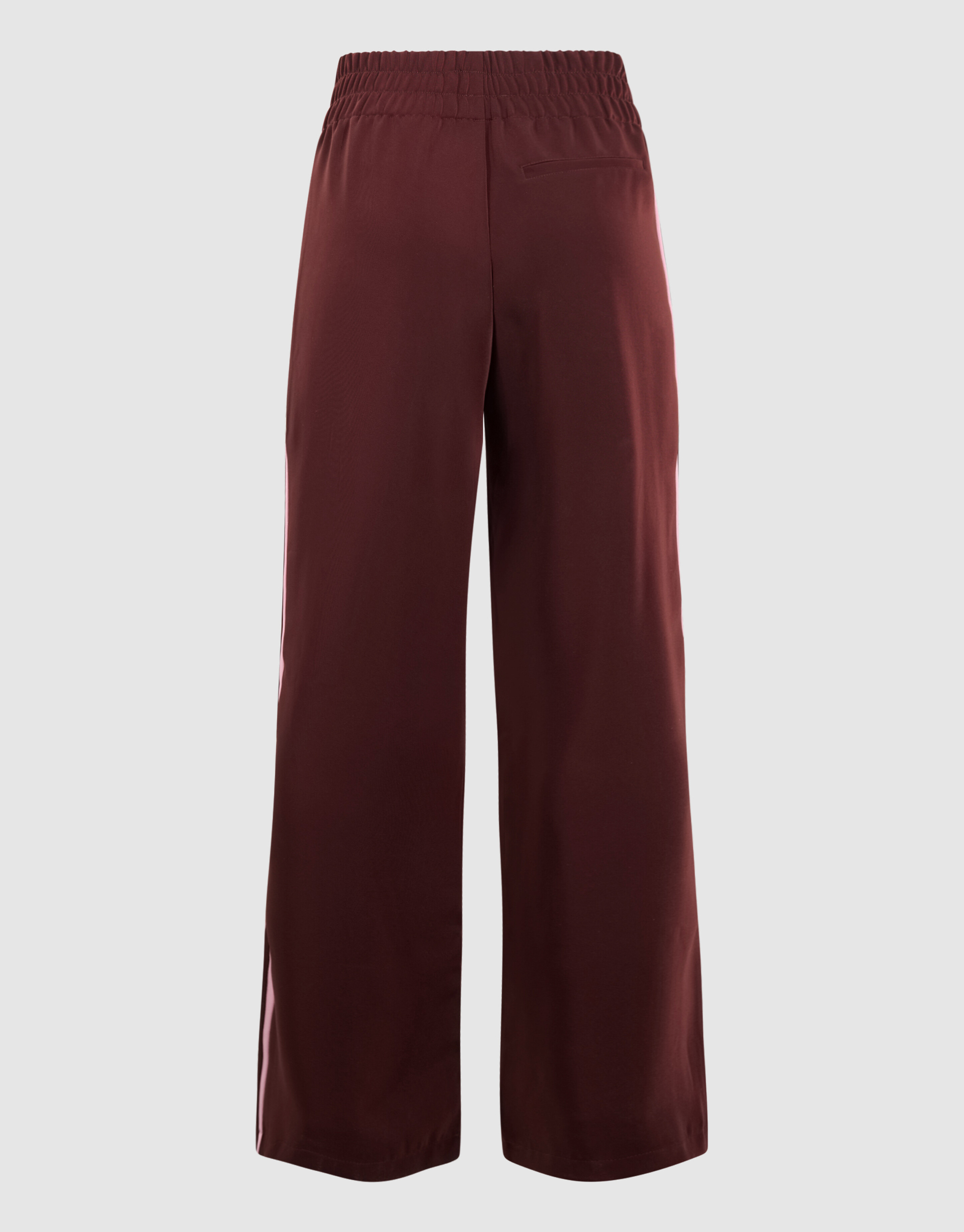 Sporty Wide Leg Broek Donkerrood SHOEBY WOMEN