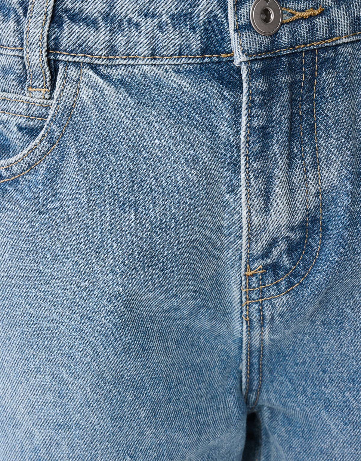 Embroidery Wide Leg Fit Jeans Bleached SHOEBY GIRLS