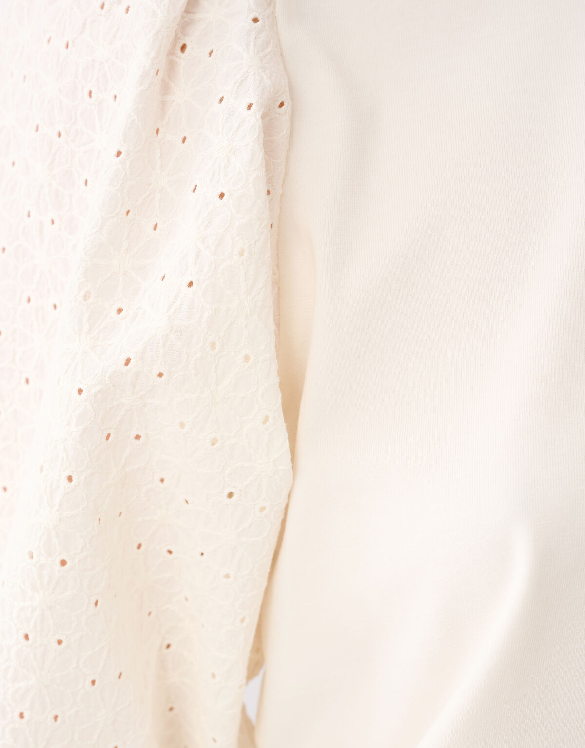 Embroidery Top Gebroken Wit SHOEBY WOMEN