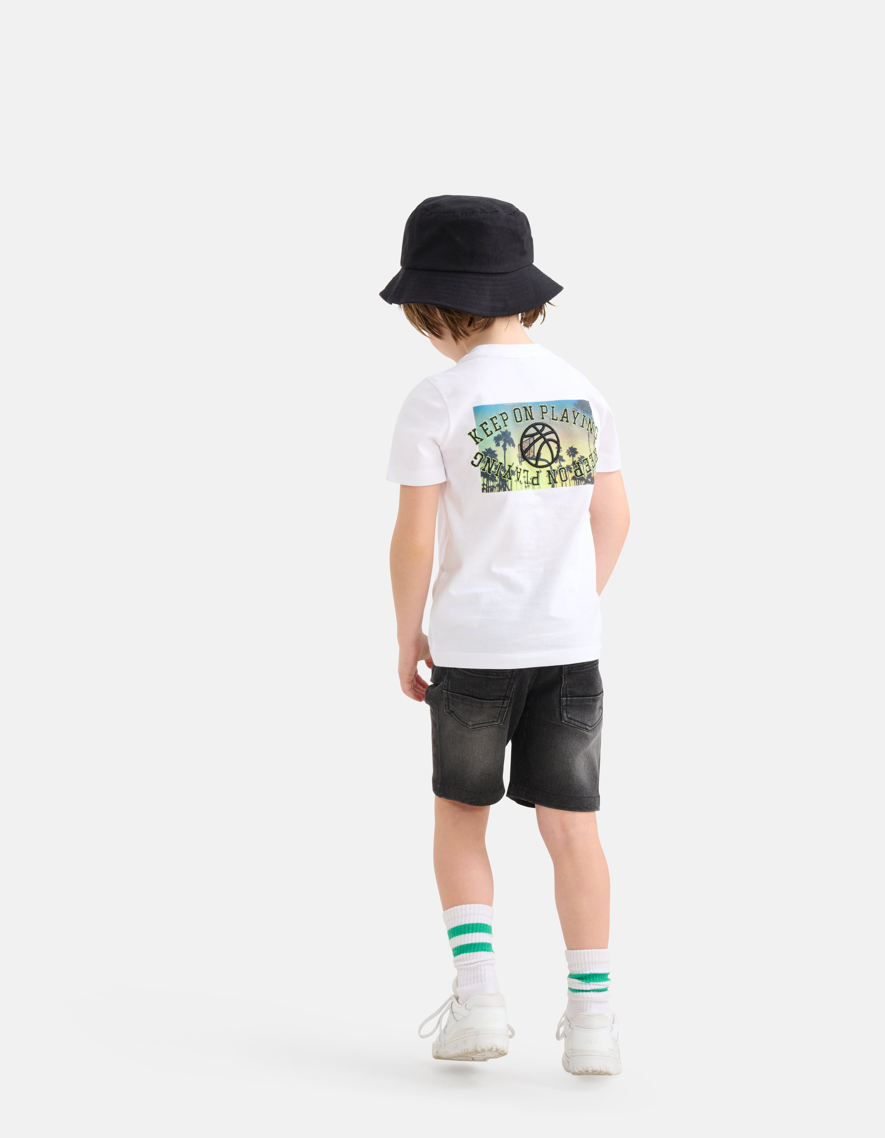 Denim Short Grijs SHOEBY BOYS