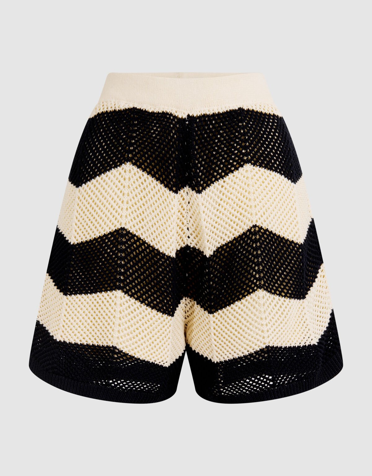 Multi Crochet Short Zwart/Wit SHOEBY WOMEN