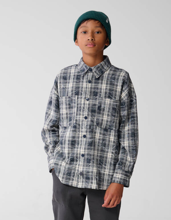 Destroyed Ruiten Overshirt Grijs SHOEBY BOYS