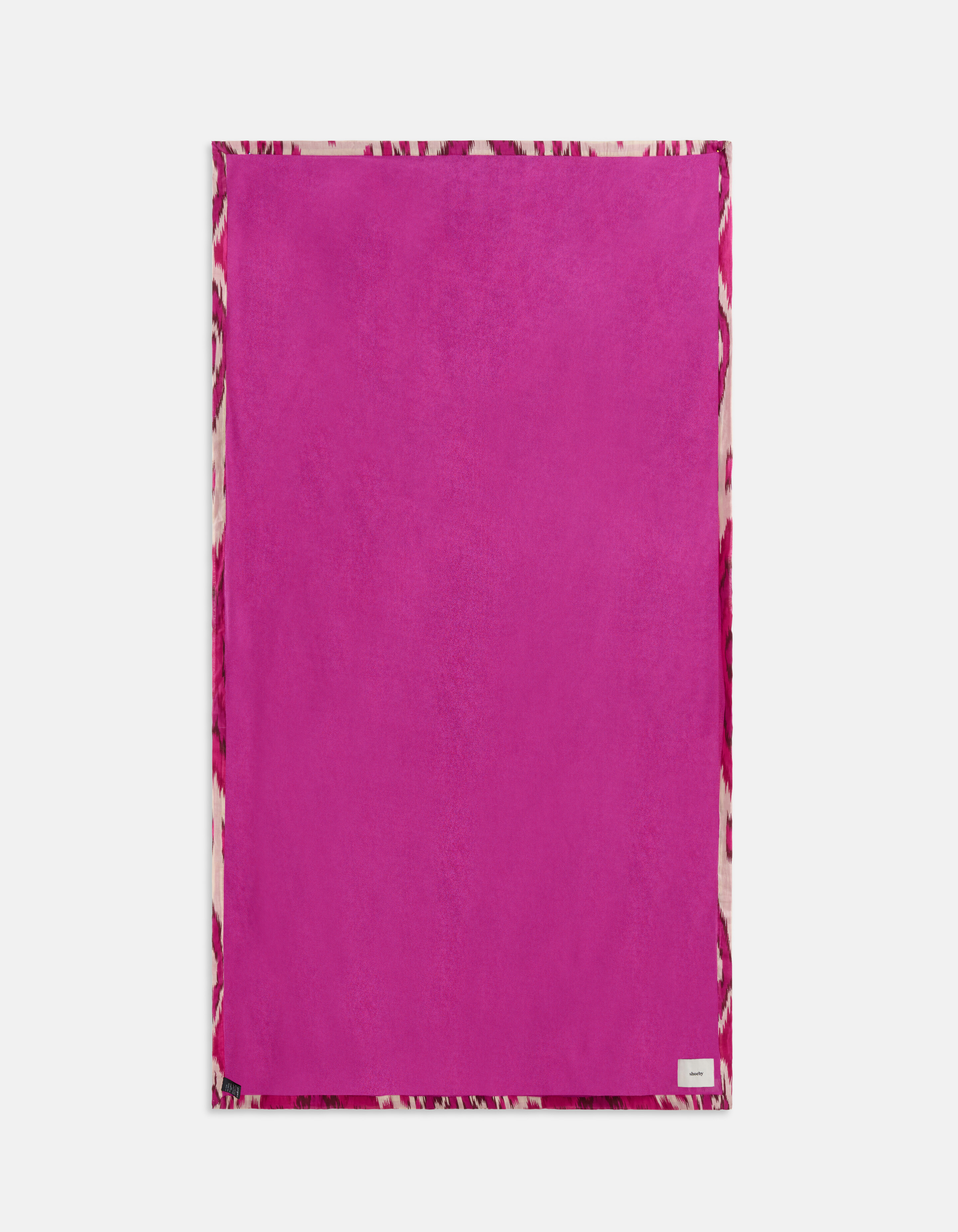 Grafische Print Badhanddoek Roze SHOEBY ACCESSOIRES