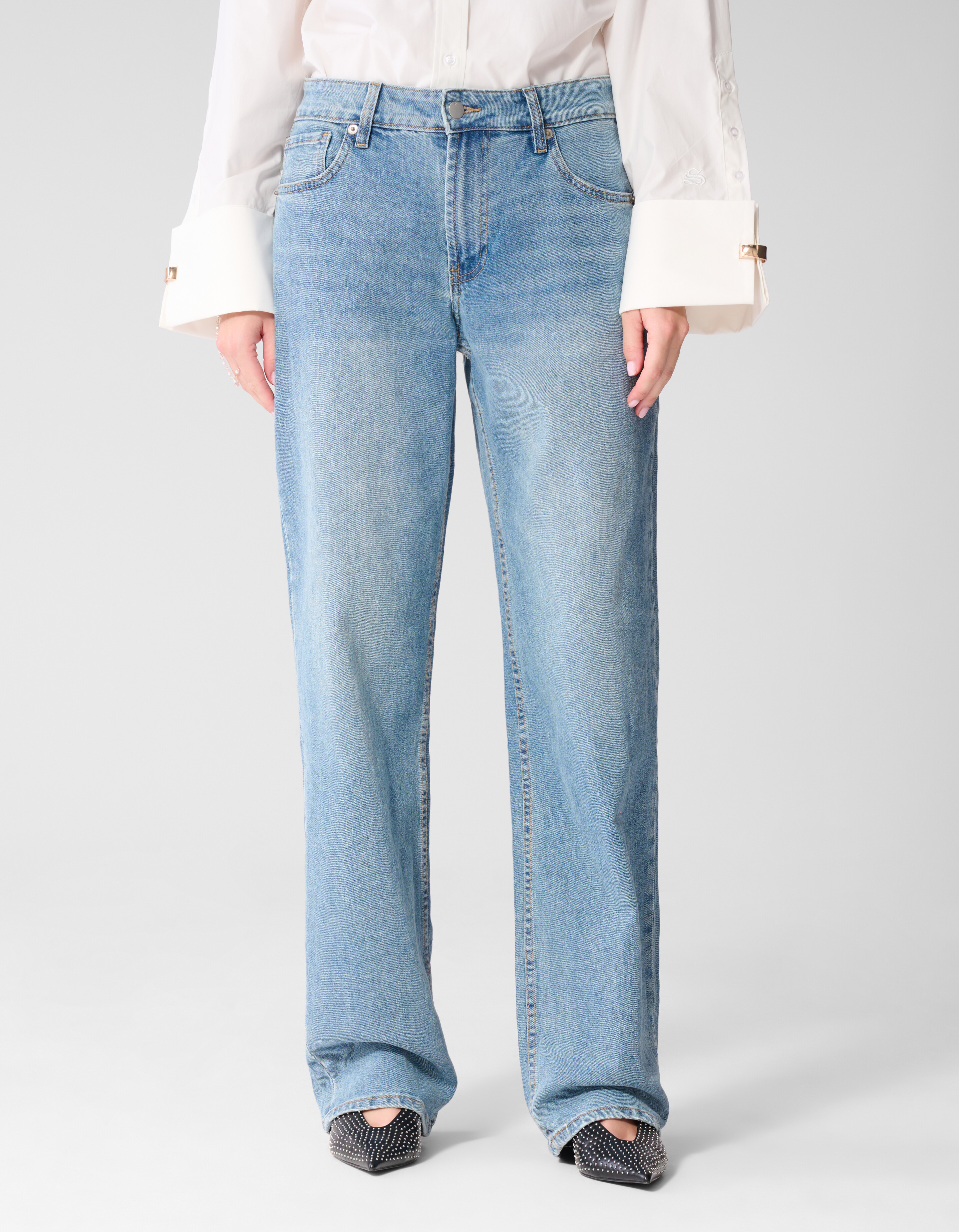 Straight Fit Jeans Lichtblauw SHOEBY WOMEN