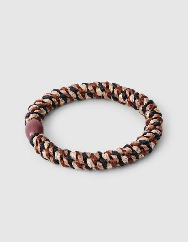 Lurex Haarelastiek Bruin SHOEBY ACCESSOIRES