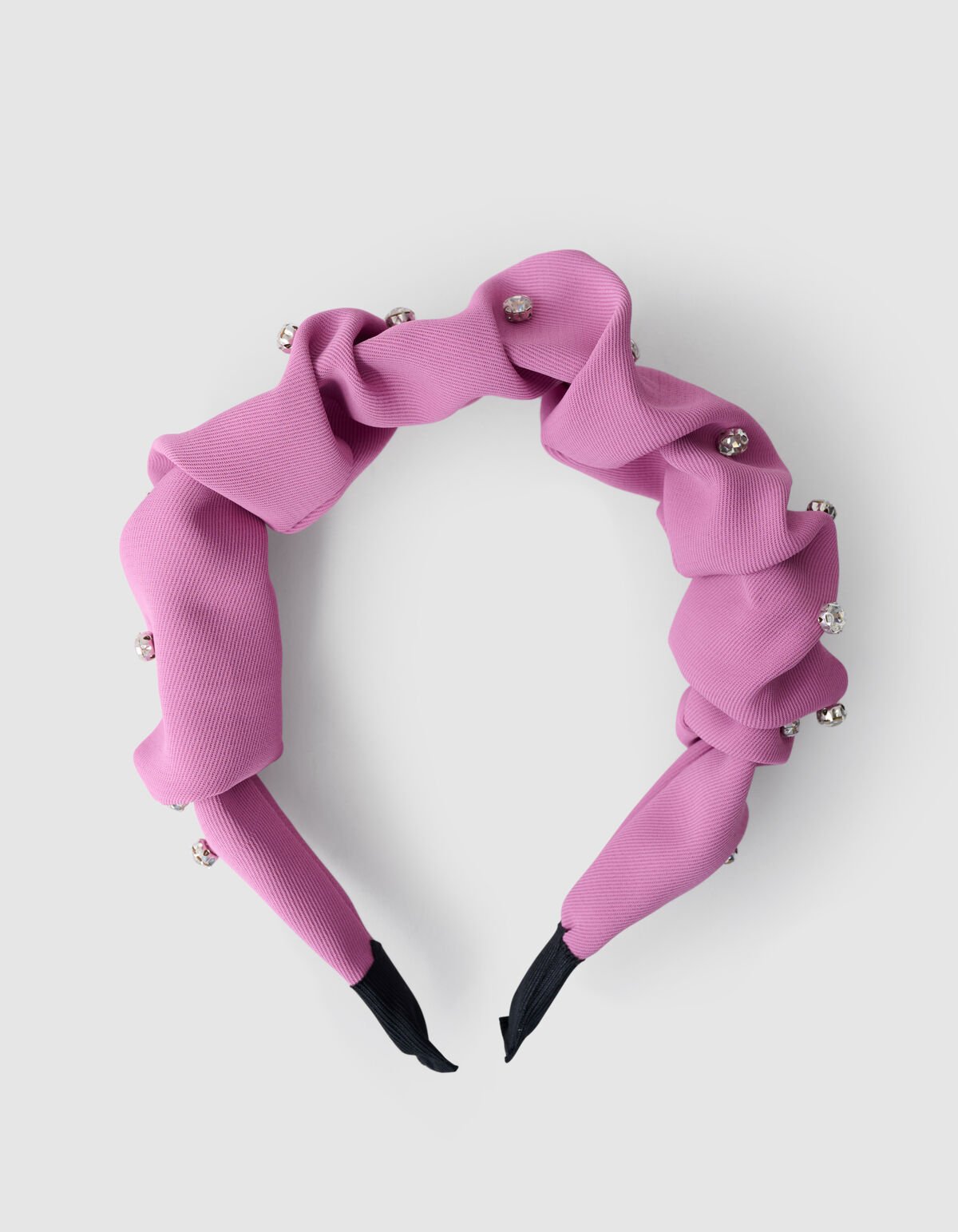 Strass Scrunched Haarband Roze SHOEBY ACCESSOIRES