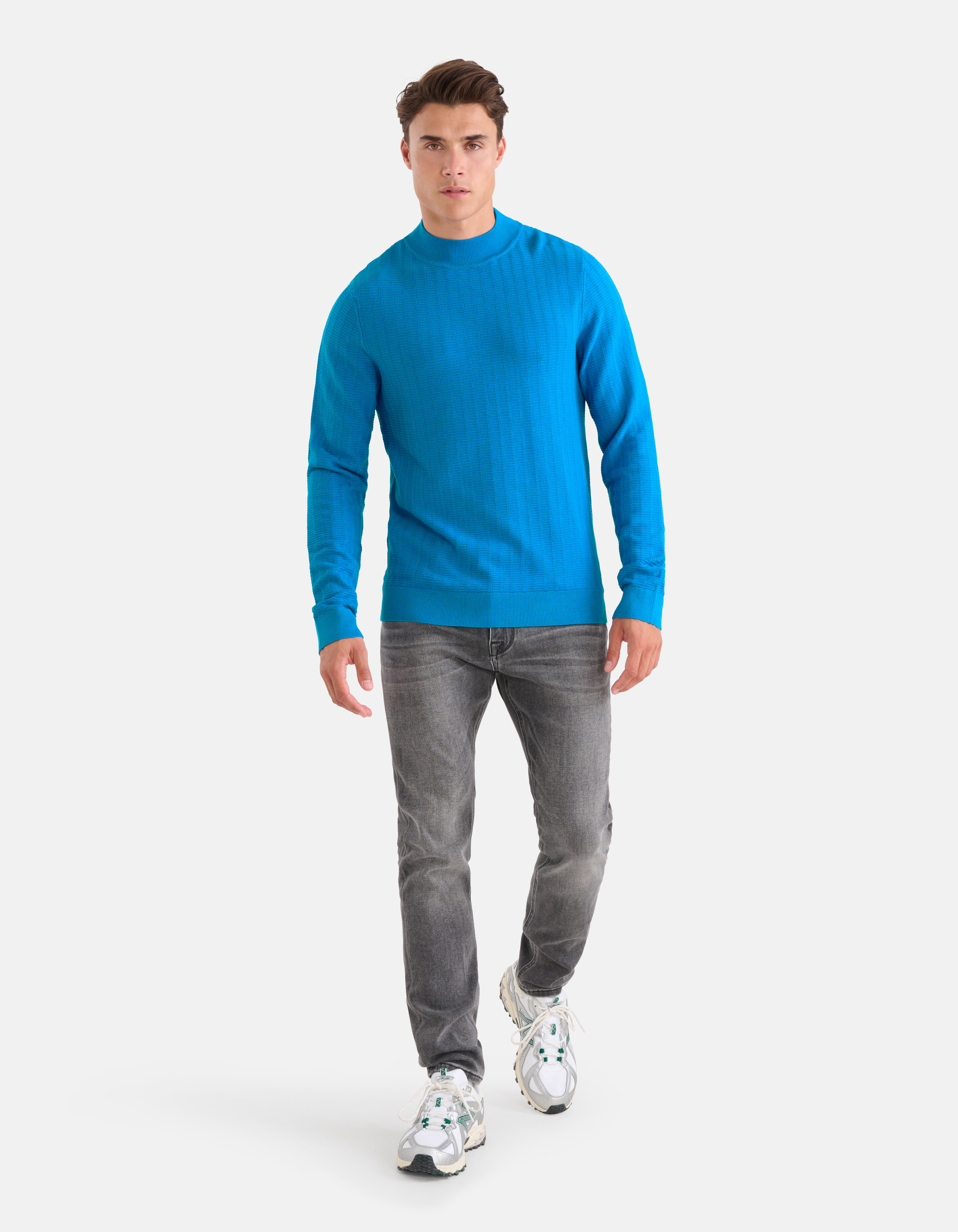 Structuur Trui Blauw SHOEBY MEN