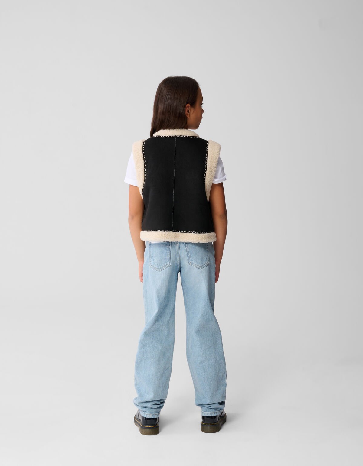 Teddy Embroidery Gilet Zwart SHOEBY GIRLS
