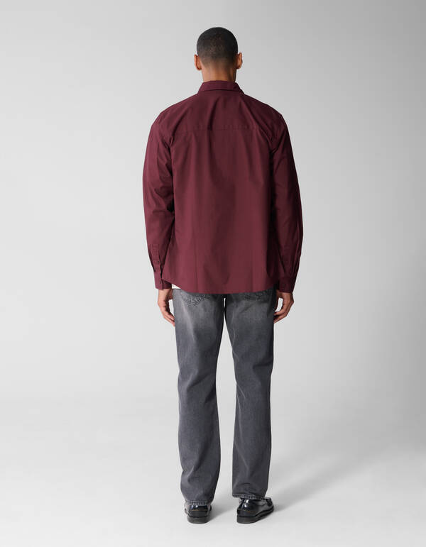 Basis Overhemd Donkerrood SHOEBY MEN