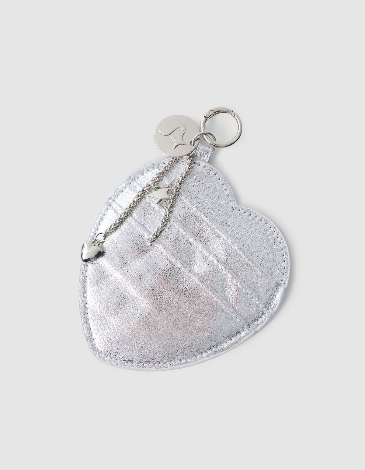 Heart Portemonnee Bagcharm Zilver SHOEBY ACCESSOIRES