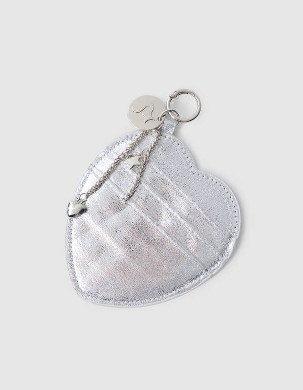 Heart Portemonnee Bagcharm Zilver SHOEBY ACCESSOIRES