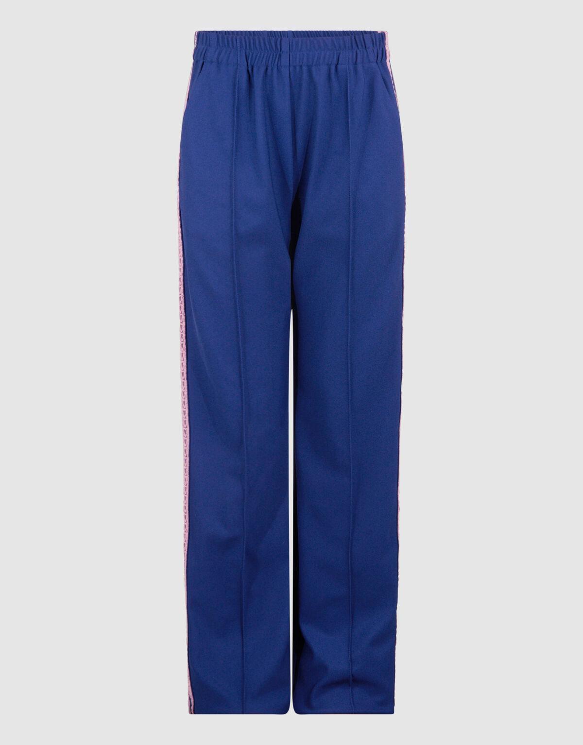 Sporty Wide Leg Broek Donkerblauw SHOEBY GIRLS