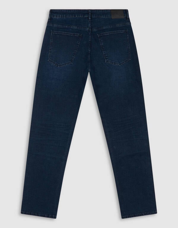 Comfort Straight Fit Jeans Donkerblauw L32 SHOEBY MEN