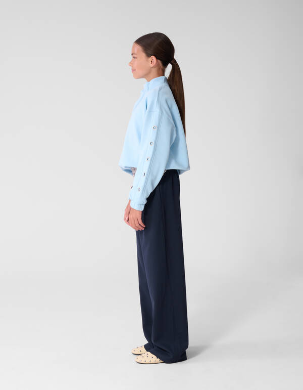 Funnel Neck Sweater Lichtblauw SHOEBY GIRLS
