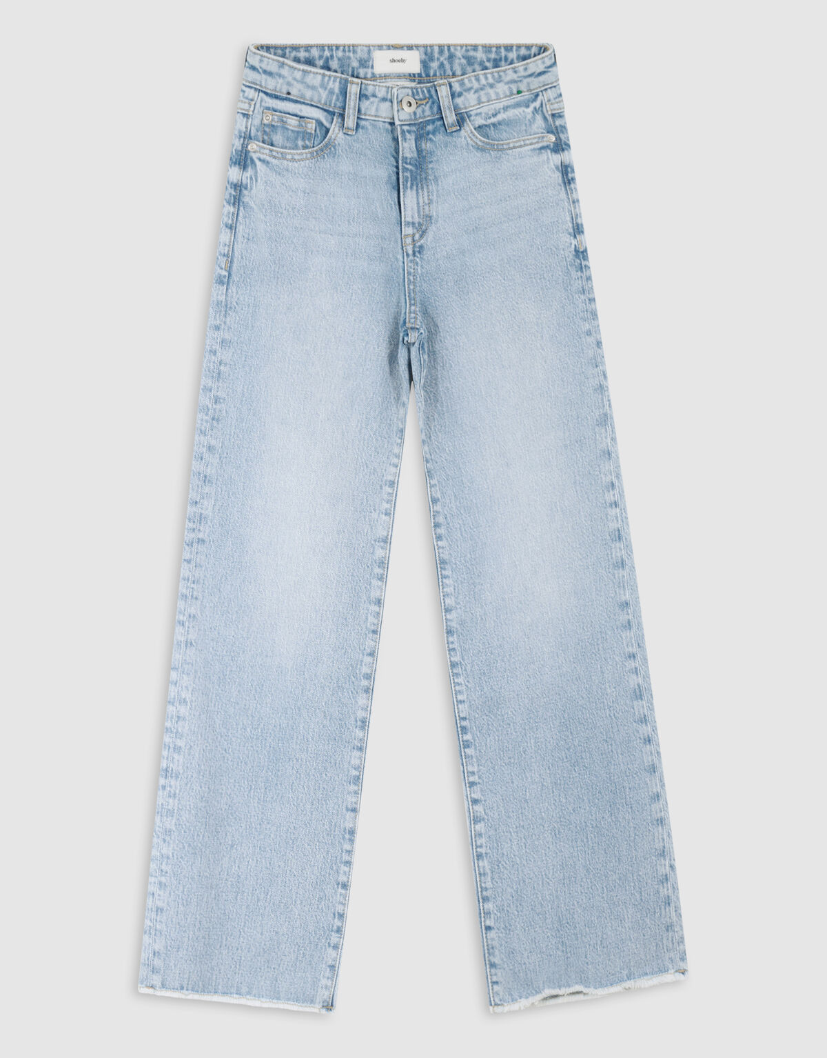 Wide Leg Fit Jeans Blauw SHOEBY GIRLS