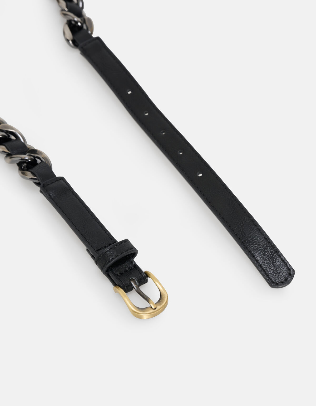 Twee Kleuren Ketting Riem Zwart SHOEBY ACCESSOIRES