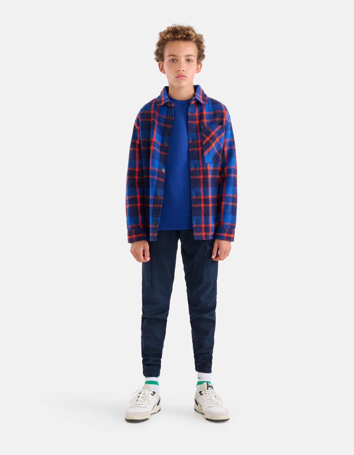 Ruiten Overshirt Blauw SHOEBY BOYS