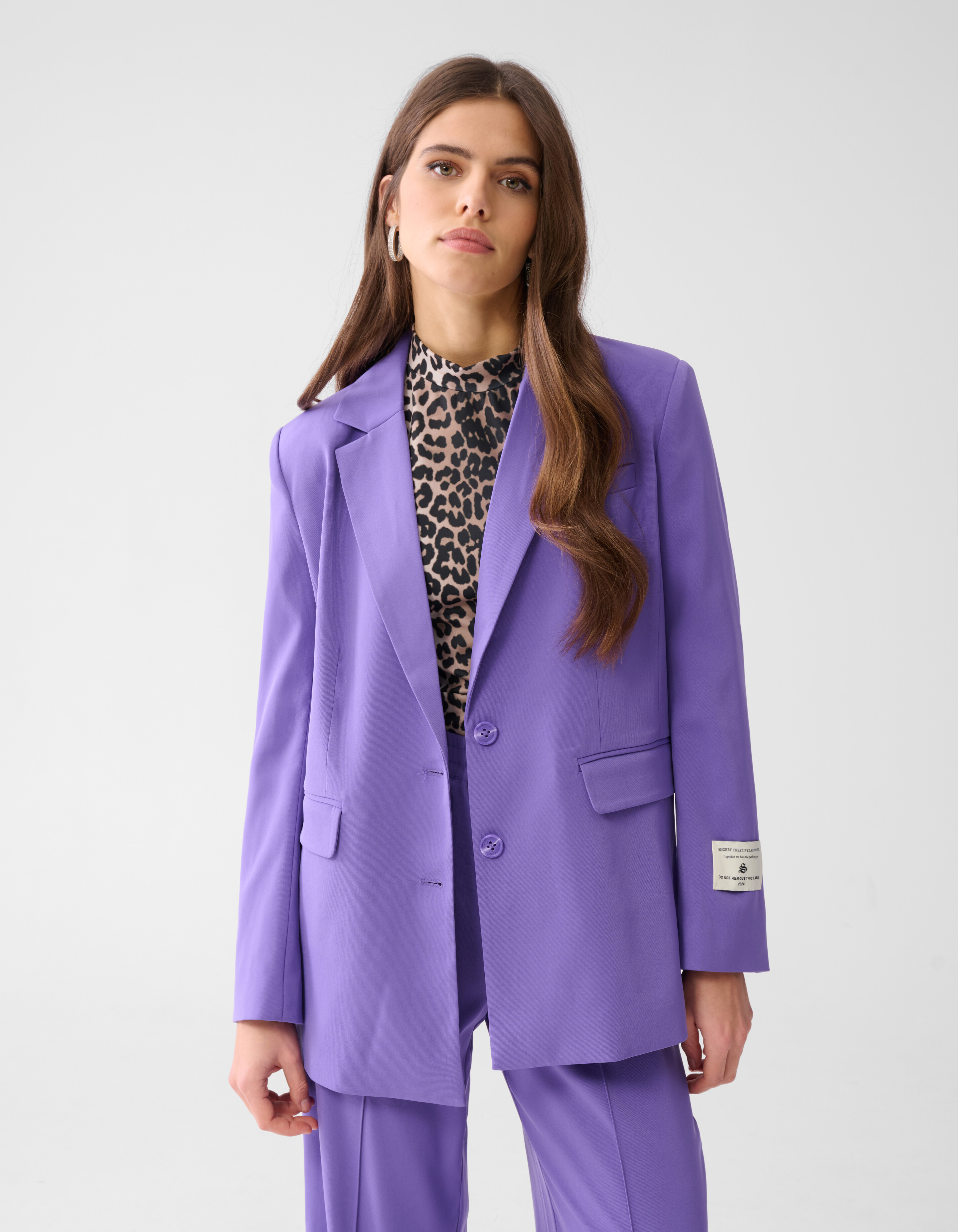 City Label Blazer Paars SHOEBY WOMEN