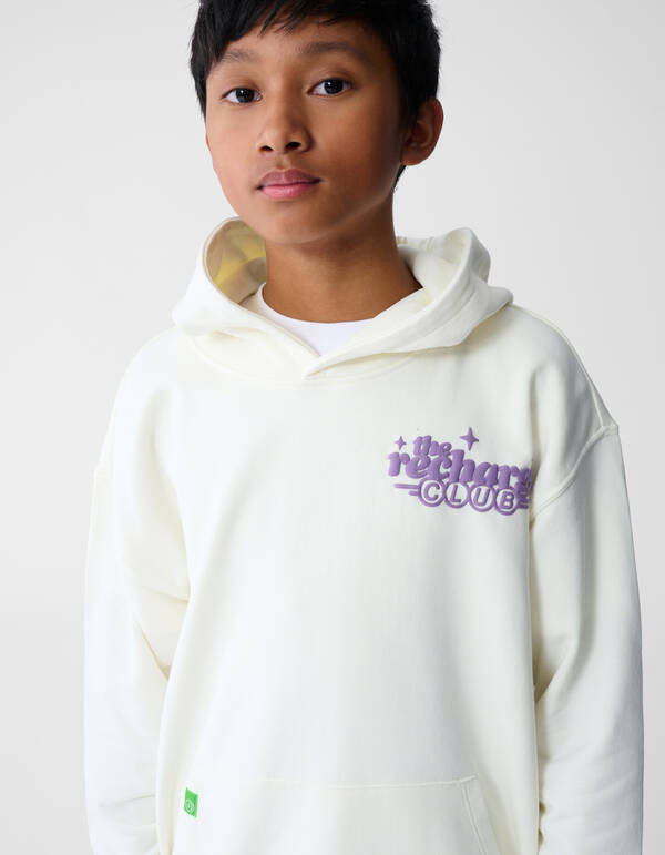 Recharged Artwork Hoodie Gebroken Wit SHOEBY BOYS