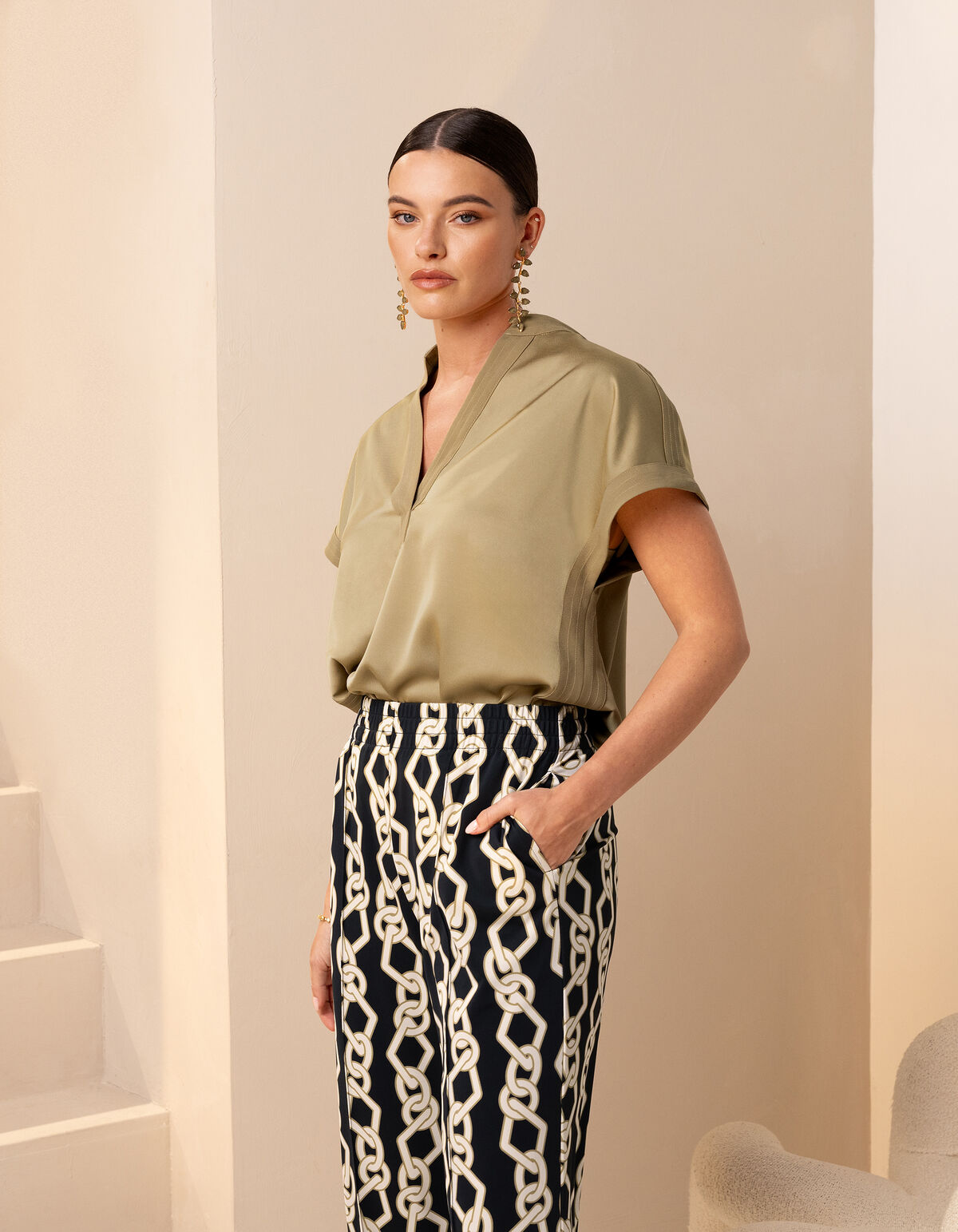 Inside Out Top Groen SHOEBY WOMEN