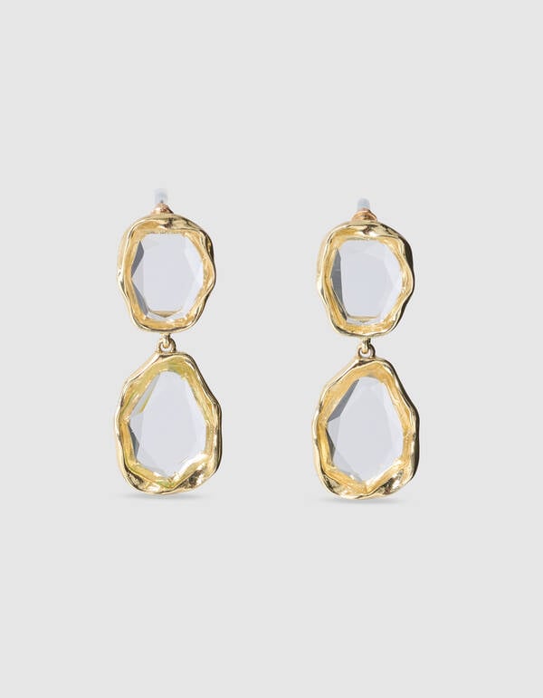 Vintage Stone Oorbellen Goud SHOEBY ACCESSOIRES