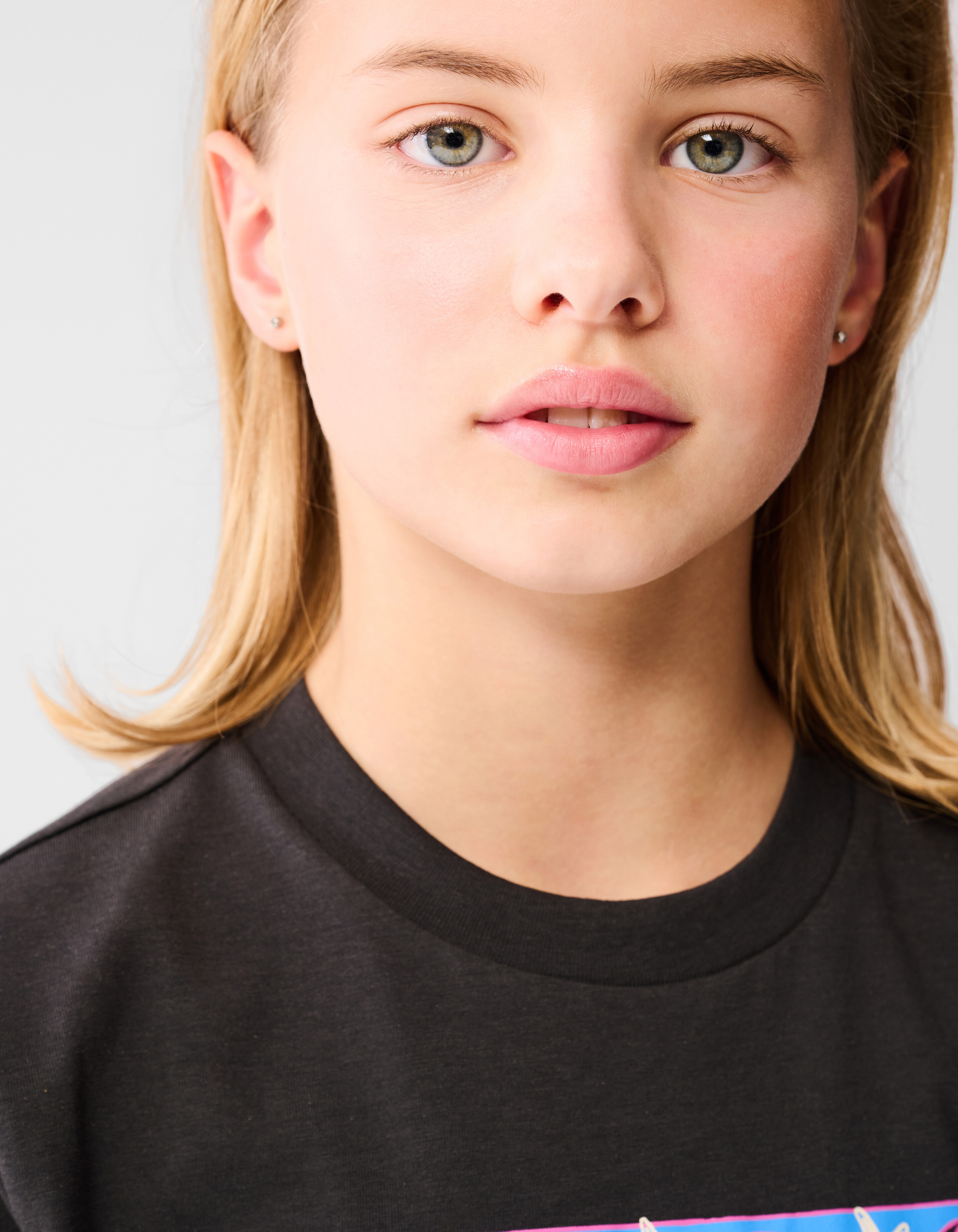 Bonjour Artwork T-shirt Zwart SHOEBY GIRLS
