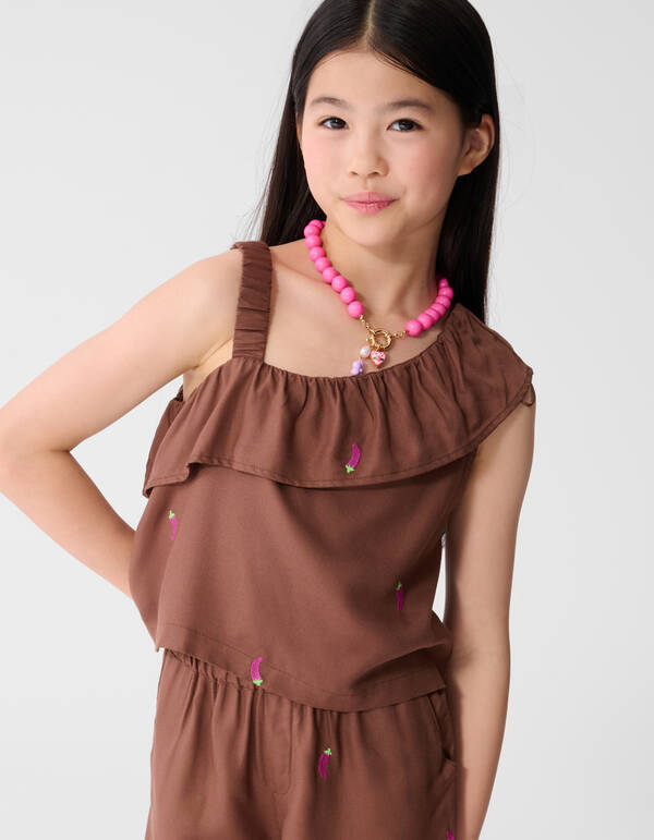 Chili Ruffle Top Bruin SHOEBY GIRLS