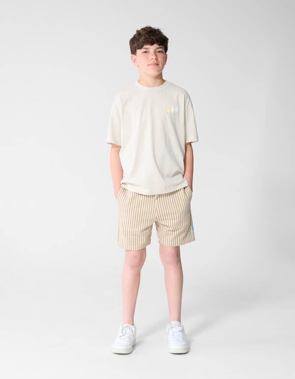 Striped Short Beige SHOEBY BOYS