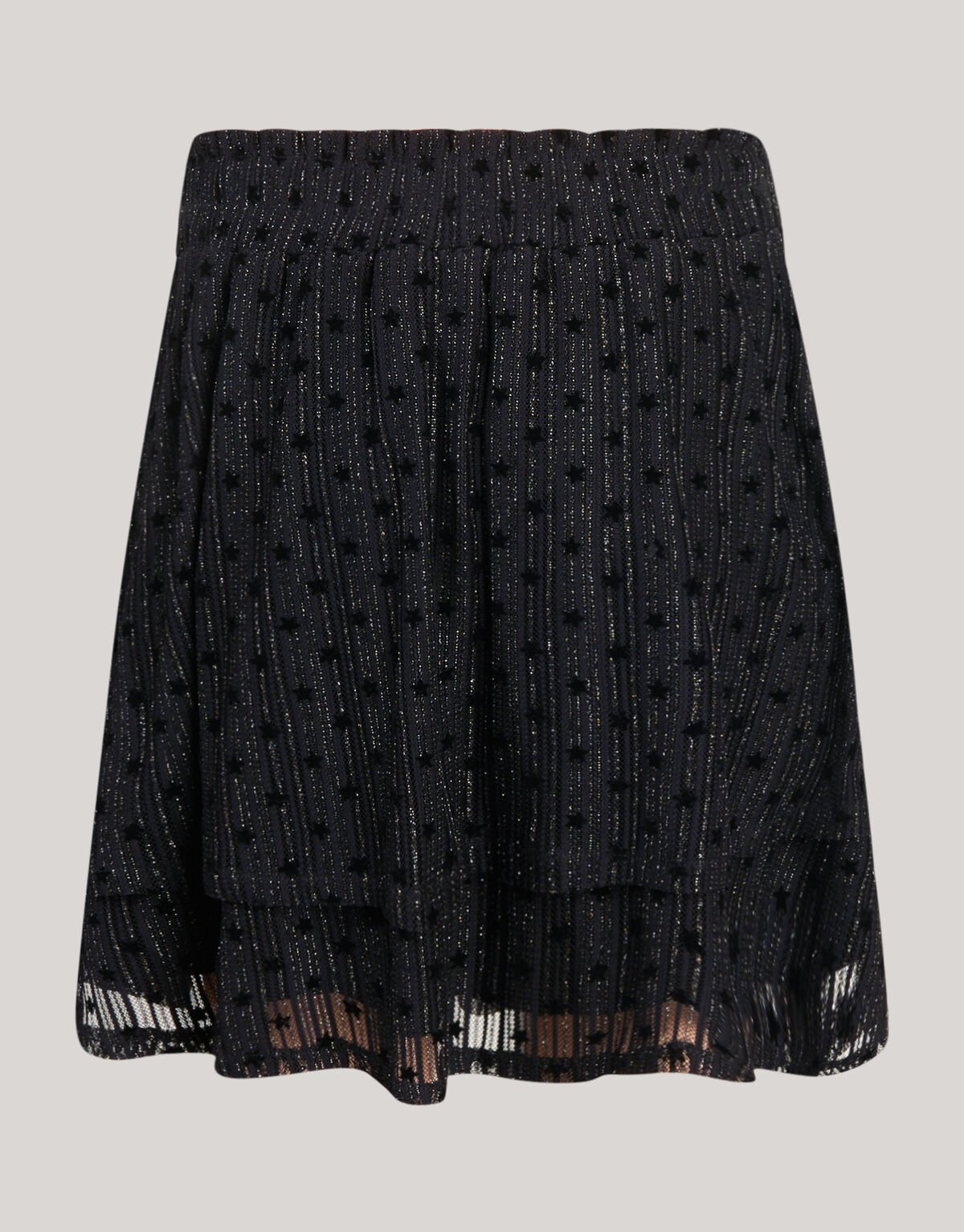 Glitter Mesh Rok Zwart SHOEBY GIRLS