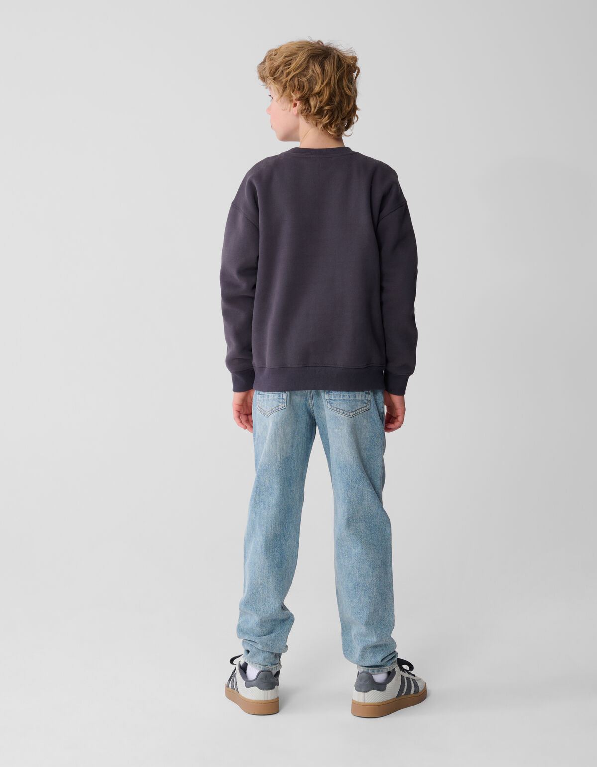 Two Way Sequin Sweater Donkergrijs SHOEBY BOYS