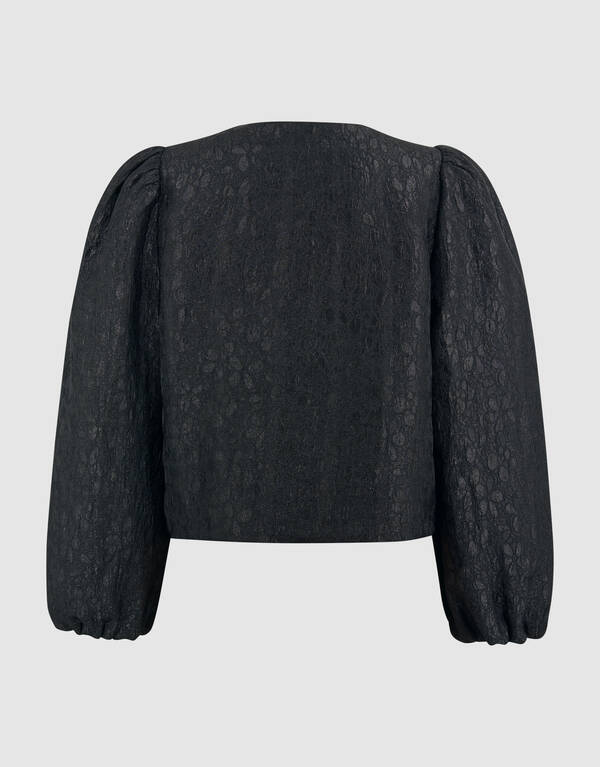 Flower Puff Blazer Zwart SHOEBY GIRLS
