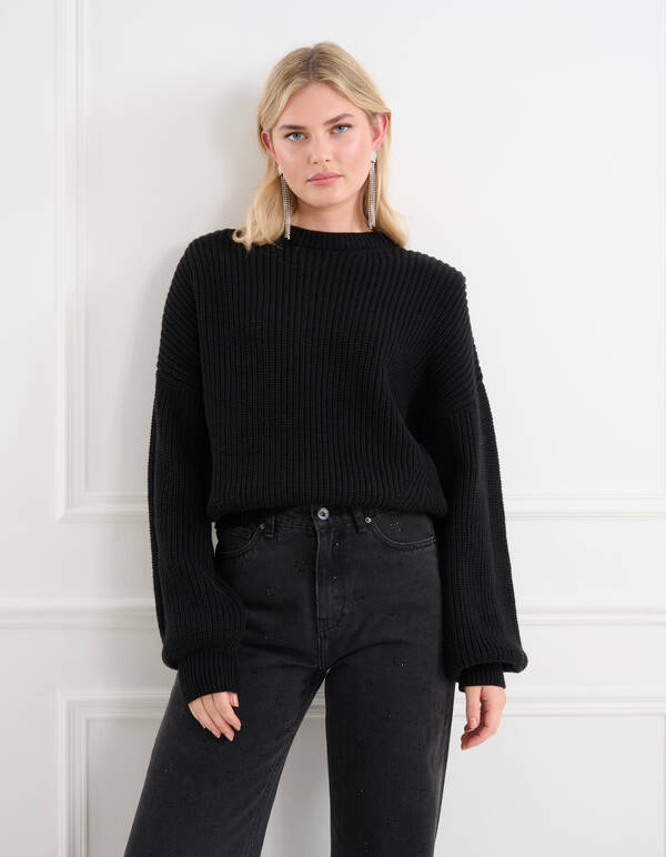 Gebreide Trui Zwart SHOEBY WOMEN