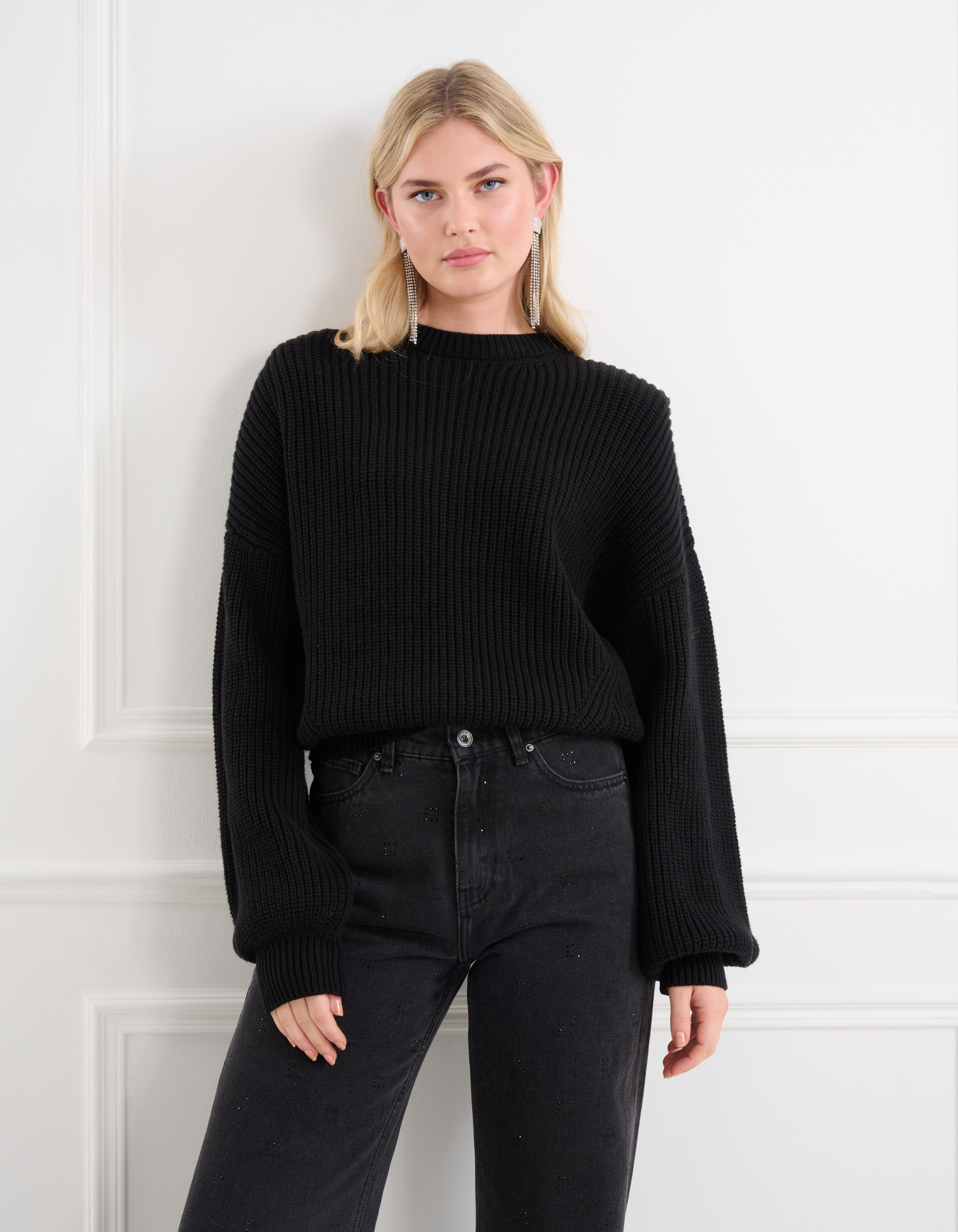 Gebreide Trui Zwart SHOEBY WOMEN