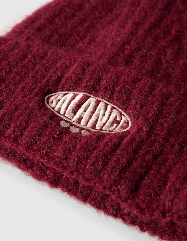 Logo Beanie Donkerrood SHOEBY ACCESSOIRES
