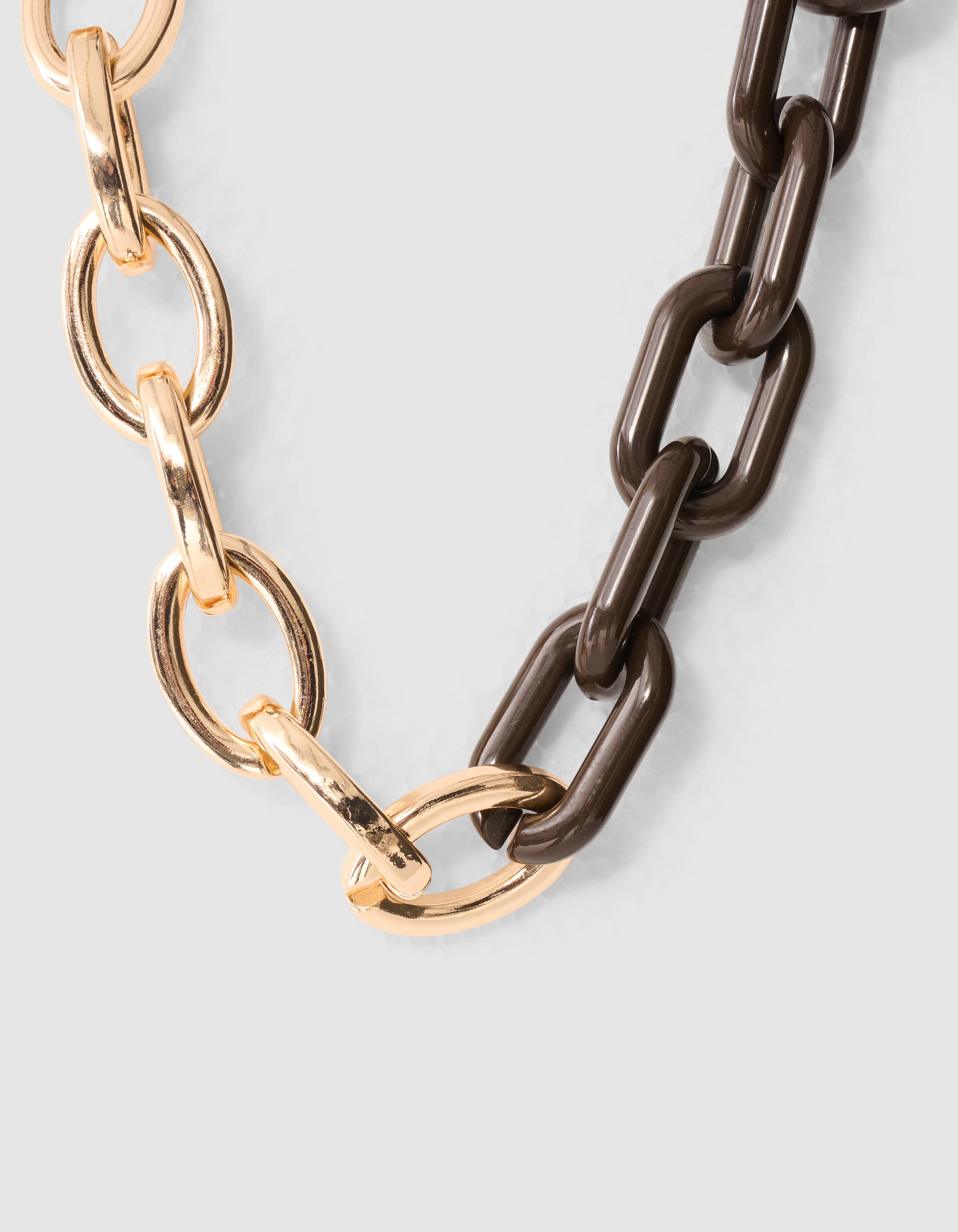 Bulky Chain Ketting Goud/Bruin SHOEBY ACCESSOIRES