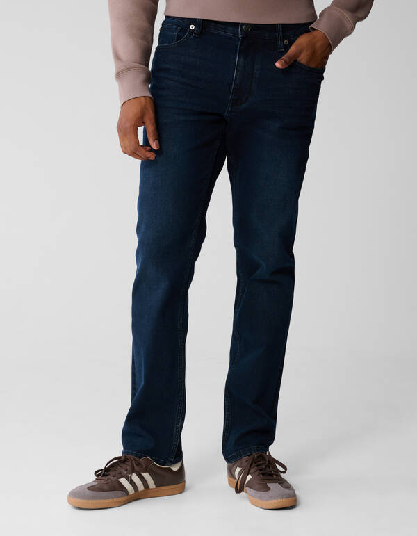 Straight Fit Jeans Blauw/Zwart L34 SHOEBY MEN